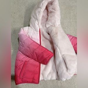 Toddler girls winter revisable jacket